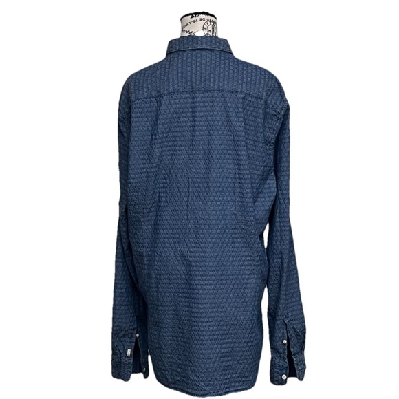 Scotch Soda Carnabay Surf Blue Chambray Shirt Beach Coastal Preppy XXL Beach - Picture 4 of 11